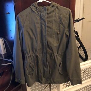 Green utility jacket for women